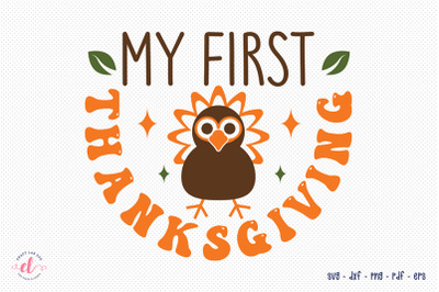 My First Thanksgiving - Turkey SVG