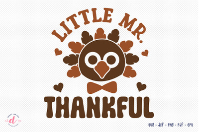 Little Mr. Thankful - Turkey SVG