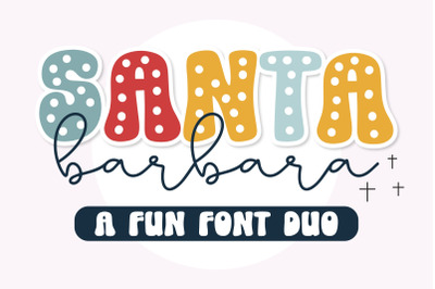 Santa Barbara - A Christmas font duo