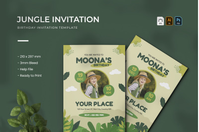 Jungle - Birthday Invitation