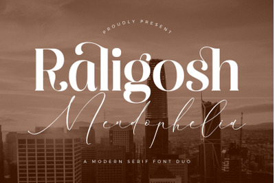 Raligosh Mendophelia Font Duo