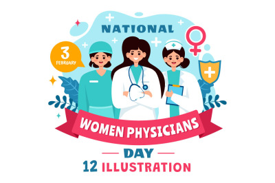 12 National Women Physicians Day Illustration