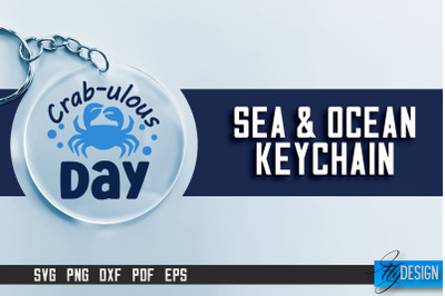 Sea &amp; Ocean Keychain SVG | Summer SVG Quotes | SVG File