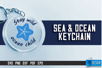 Sea &amp; Ocean Keychain SVG | Summer SVG Quotes | SVG File