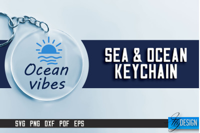 Sea &amp; Ocean Keychain SVG | Summer SVG Quotes | SVG File