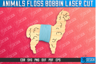 Lama Floss Bobbins Laser Cut | Laser Cut Design | CNC File