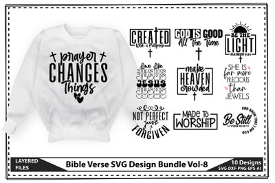 Bible Verse SVG Design Bundle Vol-8