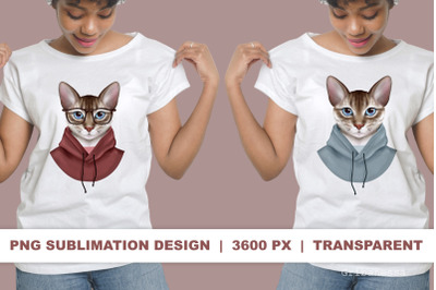 Cats portraits | PNG sublimation design