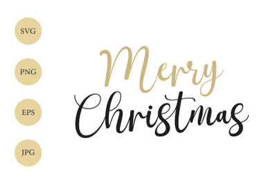 Merry Christmas SVG PNG, Winter Sign Quote, Cricut Cut File