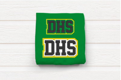 DHS High School Initials | Embroidery