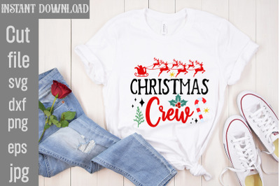 Christmas Crew SVG cut file&2C;Christmas SVG Design&2C; Christmas Tree Bundl