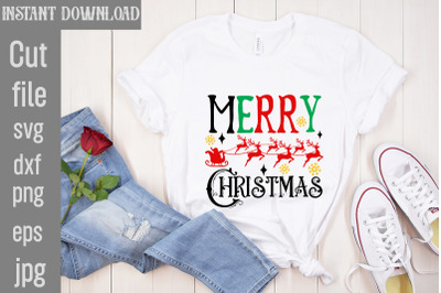 Merry Christmas SVG cut file&2C;Christmas SVG Design&2C; Christmas Tree Bund