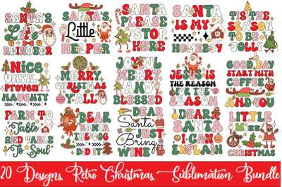 Retro Christmas Png Sublimation Bundle,20 designs,on sell design,big s