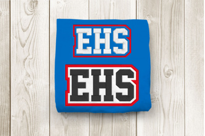 EHS High School Initials | Embroidery