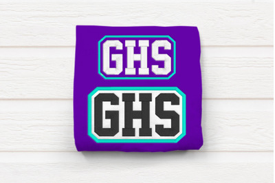 GHS High School Initials | Embroidery