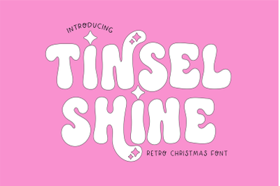 Tinsel Shine Sparkling Christmas Font