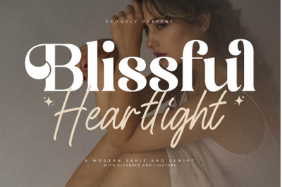 Blissful Heartlight Font Duo