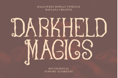 Darkheld Magics Halloween Display Typeface