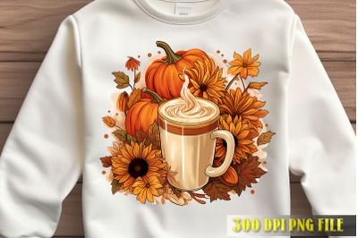 Spiced Latte and Fall Flowers