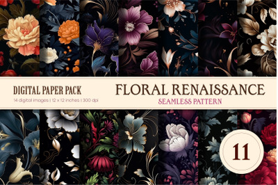 Floral Seamless Patterns 11. Renaissance.