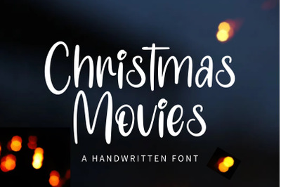 Christmas Movies - A handwritten font