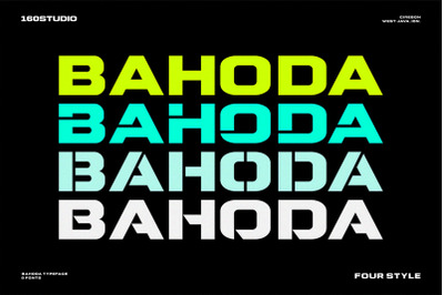 Bahoda Modern Logo Font Collection