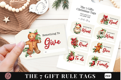 Seven Gift Rule Christmas Gift Tags