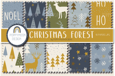 Christmas Forest paper set