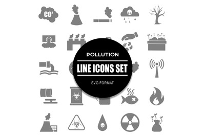 Pollution Icon Set