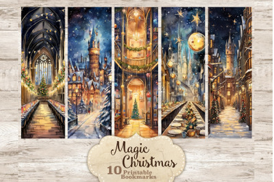 Christmas Bookmark | Magical Castle Printable