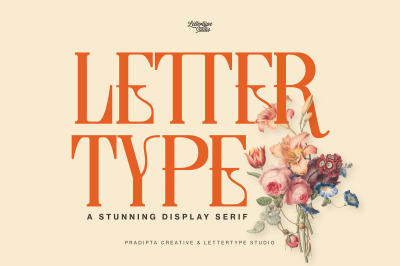 Lettertype a Stunning Display Serif