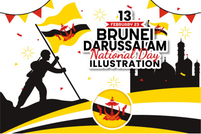 13 Brunei Darussalam National Day Illustration