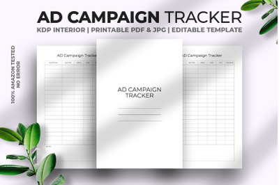 Ad Campaign Tracker KDP Interior