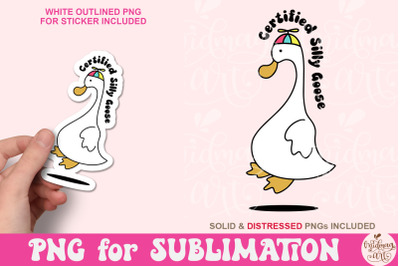 Certified Silly Goose PNG, Silly goose png, loose club png