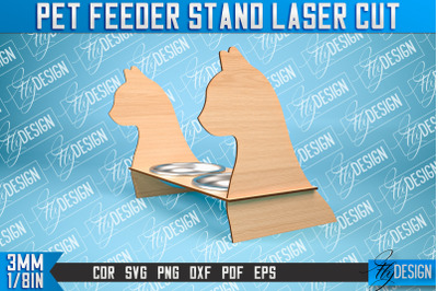 Pet Feeder Stand Laser Cut | Pet Design | CNC File