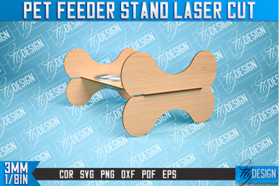 Pet Feeder Stand Laser Cut | Pet Design | CNC File