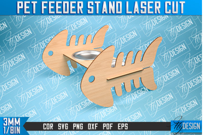 Pet Feeder Stand Laser Cut | Pet Design | CNC File