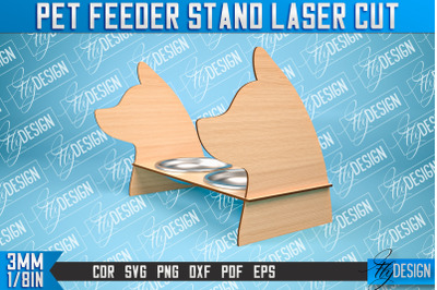 Pet Feeder Stand Laser Cut | Pet Design | CNC File