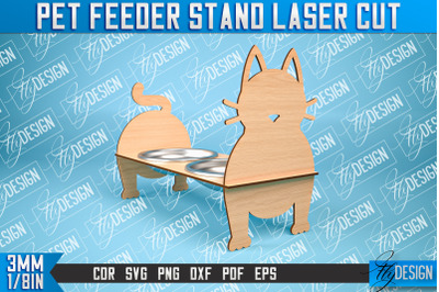 Pet Feeder Stand Laser Cut | Pet Design | CNC File