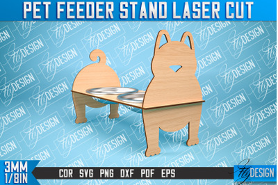 Pet Feeder Stand Laser Cut | Pet Design | CNC File