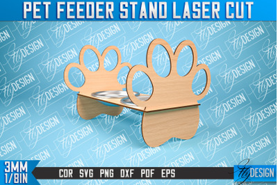 Pet Feeder Stand Laser Cut | Pet Design | CNC File