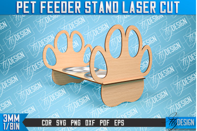Pet Feeder Stand Laser Cut | Pet Design | CNC File