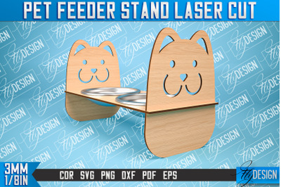 Pet Feeder Stand Laser Cut | Pet Design | CNC File