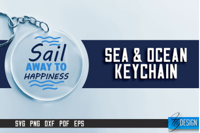 Sea &amp; Ocean Keychain SVG | Summer SVG Quotes | SVG File