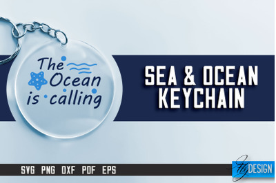 Sea &amp; Ocean Keychain SVG | Summer SVG Quotes | SVG File