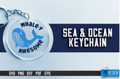 Sea &amp; Ocean Keychain SVG | Summer SVG Quotes | SVG File