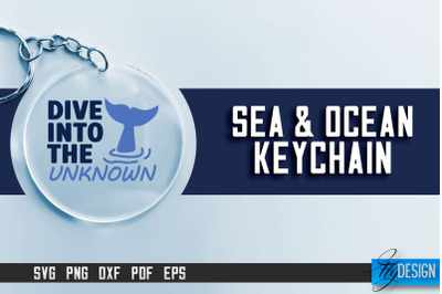 Sea &amp; Ocean Keychain SVG | Summer SVG Quotes | SVG File