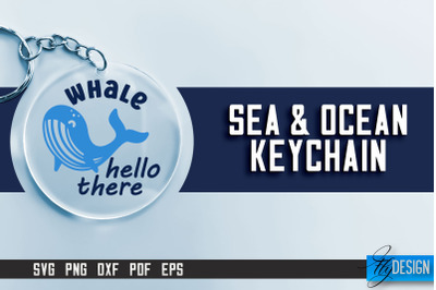 Sea &amp; Ocean Keychain SVG | Summer SVG Quotes | SVG File