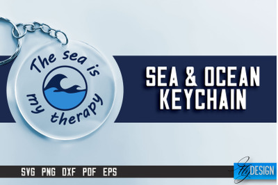 Sea &amp; Ocean Keychain SVG | Summer SVG Quotes | SVG File