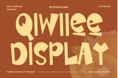 Qiwiiee Funny Display Typeface